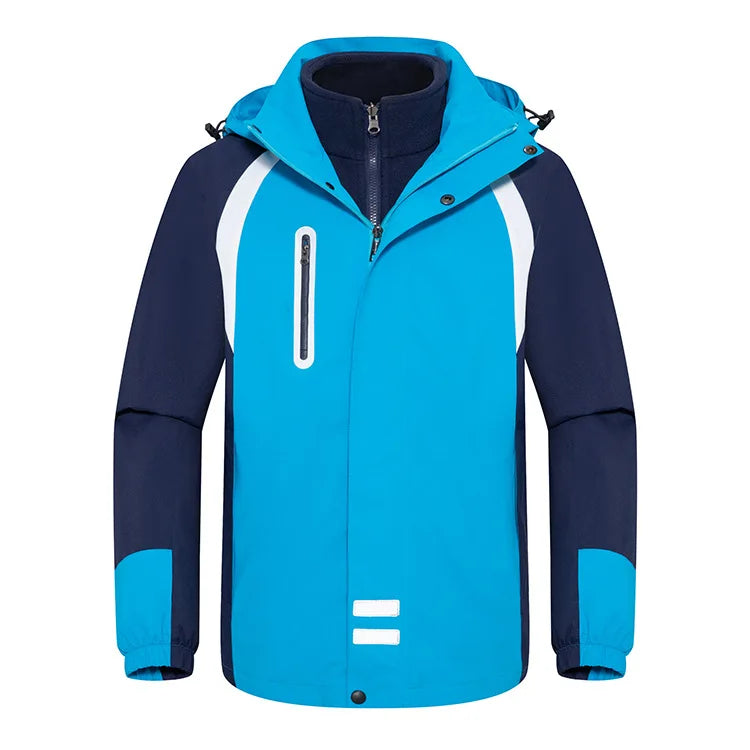 Cold-Proof Fleece-Lined Two-Piece School Uniform Primary Secondary Students' Autumn Winter Coat for Kindergarten Garden for