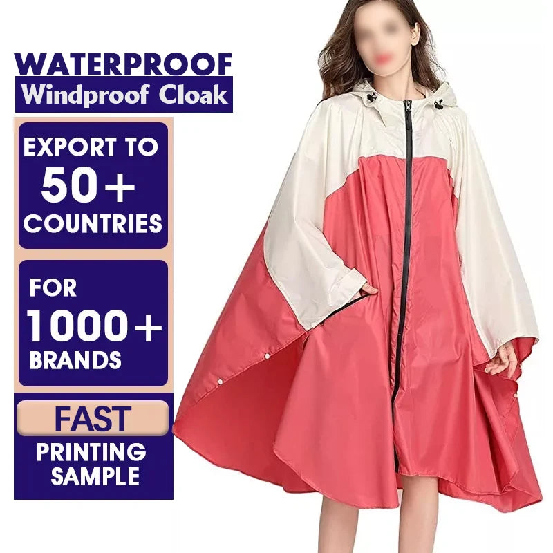 Custom Print With logo Rubber Pocket Waterproof Rain Poncho Clothe Cover Jacket Coat Gear Motorcycle Raincoat for Motorcycle Men