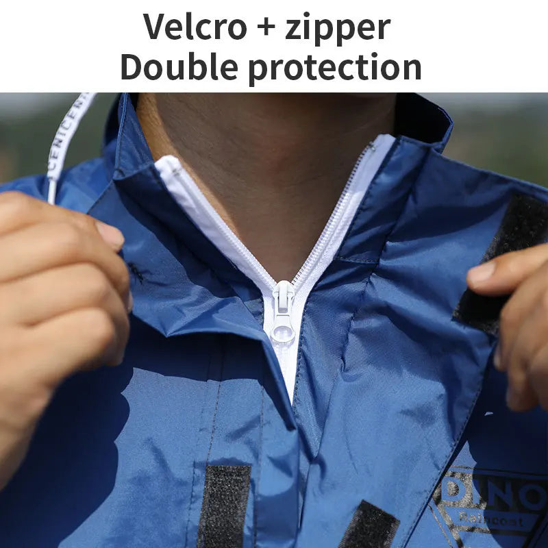 Water-Proof Motorcycle Raincoat and Pants Nylon Split Suit for Travel and Tour Reusable Knight Rain Suit for Takeaway Riding