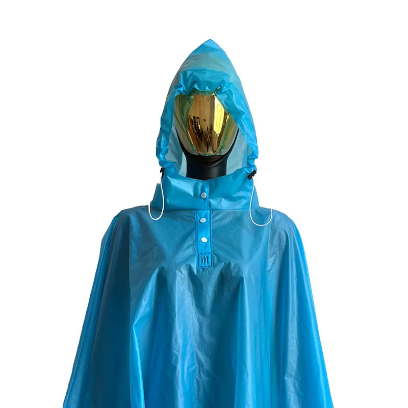 Customized Adult EVA Rain Poncho Reflective Tape Waterproof Motorcycle Jacket With Logo Print Outdoor Camping Raincoat Walking