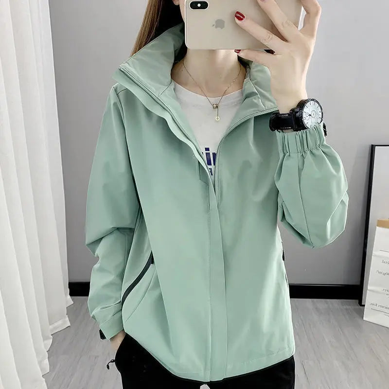 Men's All-Match Three-in-One Jacket for Spring Autumn Sports Waterproof Casual Baseball Suit  Full  Zipper Closure Front