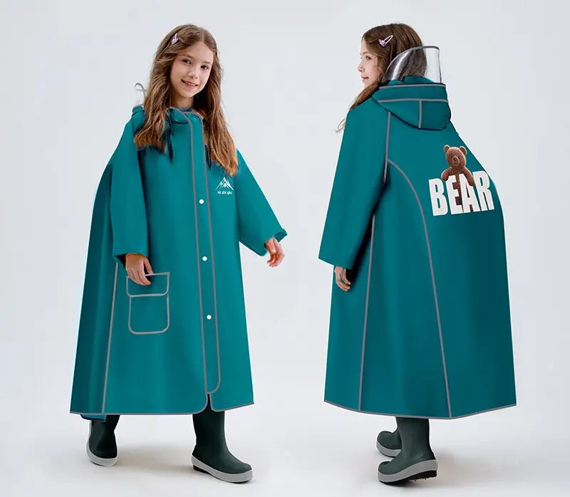 Single-Person Reusable Eco-friendly Waterproof EVA for Children's Raincoat for Travel Outdoor Use Motorcycle/Electromobile