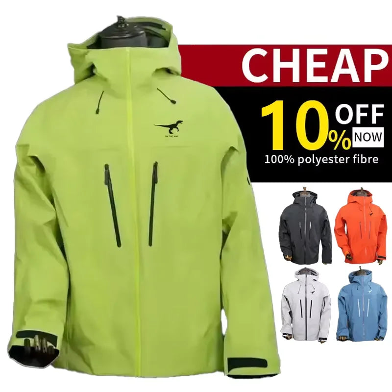 Custom Waterproof Outdoor Raincoat Jacket for Men and Women Wind Breaker Rain Coat Suit for Hiking