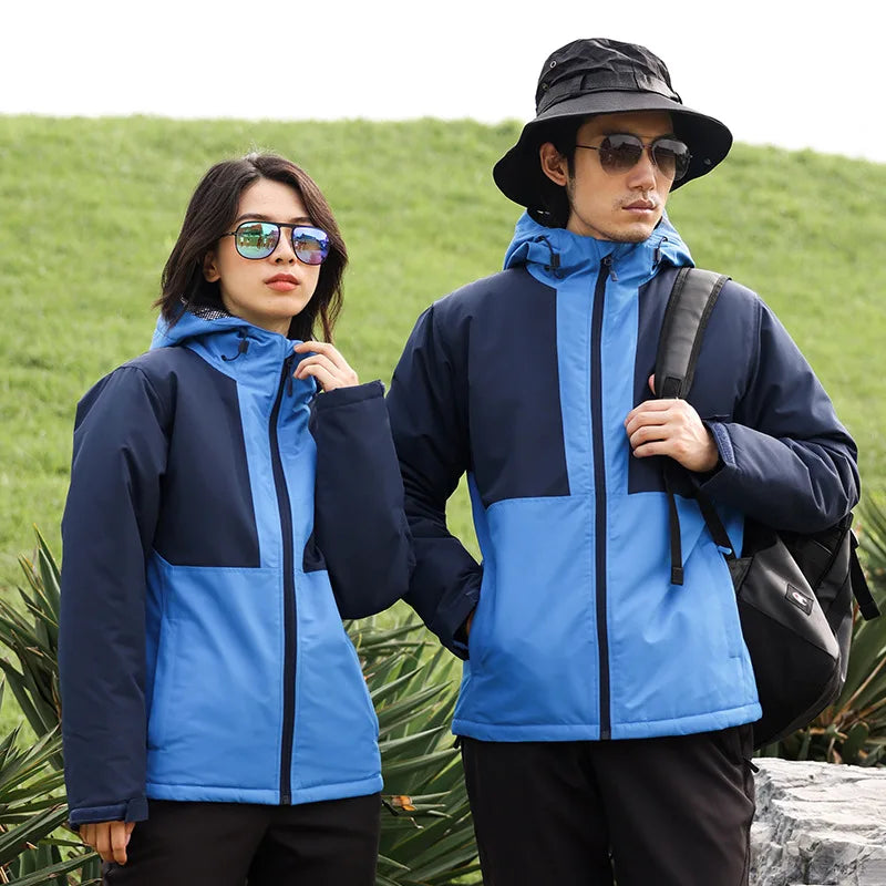 New Style Breathable Windproof and Waterproof Hooded Varsity Jacket for Autumn Winter Can Add Corporate Logo for Outdoor Wear