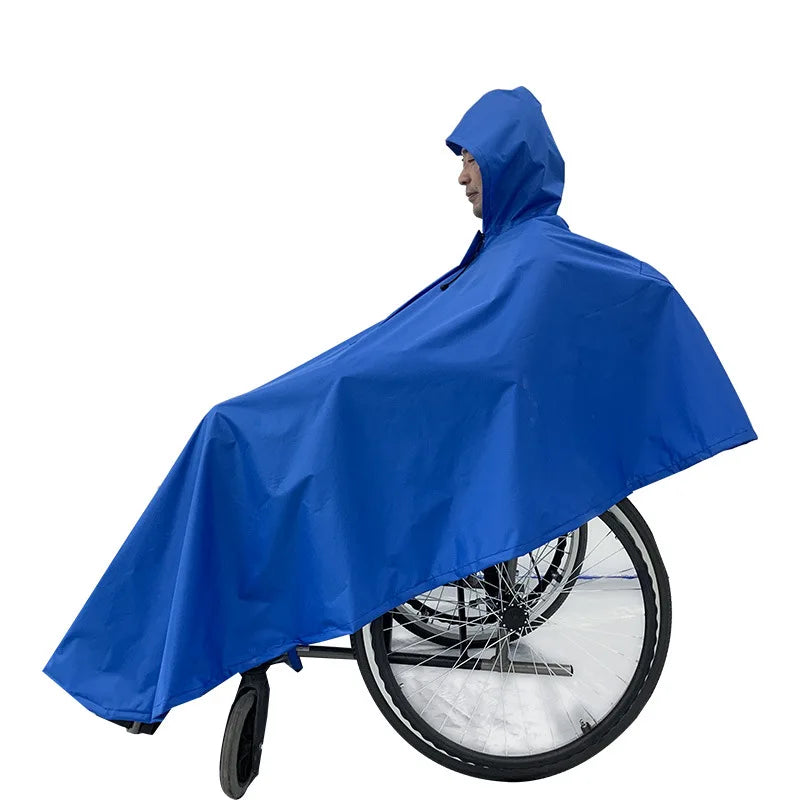 Wholesale PVC Adult Wheelchair Poncho Waterproof Raincoat for Handicapped Person for Work and Rain Occasions