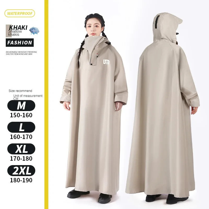 Men's and Women's Adult Raincoats, Long Full Body Rainproof Oxford Cloth Raincoats, Suitable for Outdoor Travel, Hiking