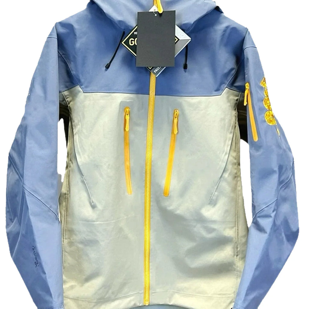 Year Snake Limited Edition Jacket Same Style Outdoor Waterproof Windbreaker Gold Python Canvas Plain Dyed