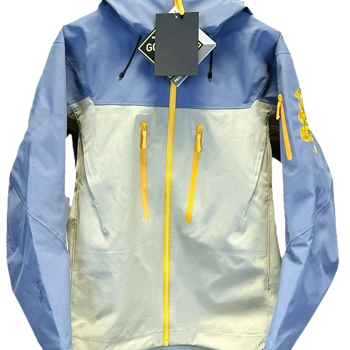 Year Snake Limited Edition Jacket Same Style Outdoor Waterproof Windbreaker Gold Python Canvas Plain Dyed