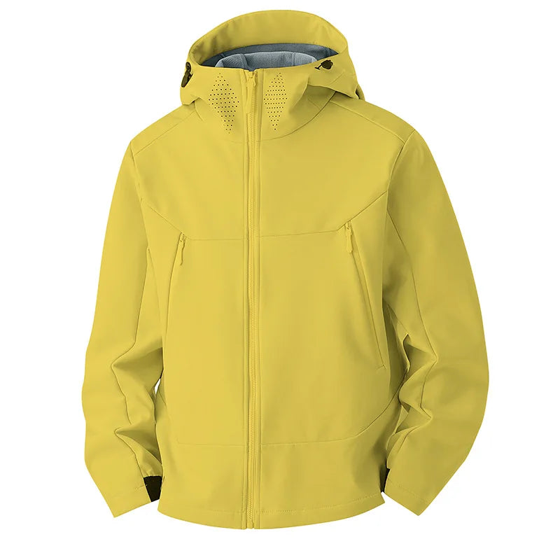 New Soft Shell Unisex Winter Solid Fashion Outdoor Windproof Waterproof Casual Sports Jacket Windbreaker Jacket for Men Women