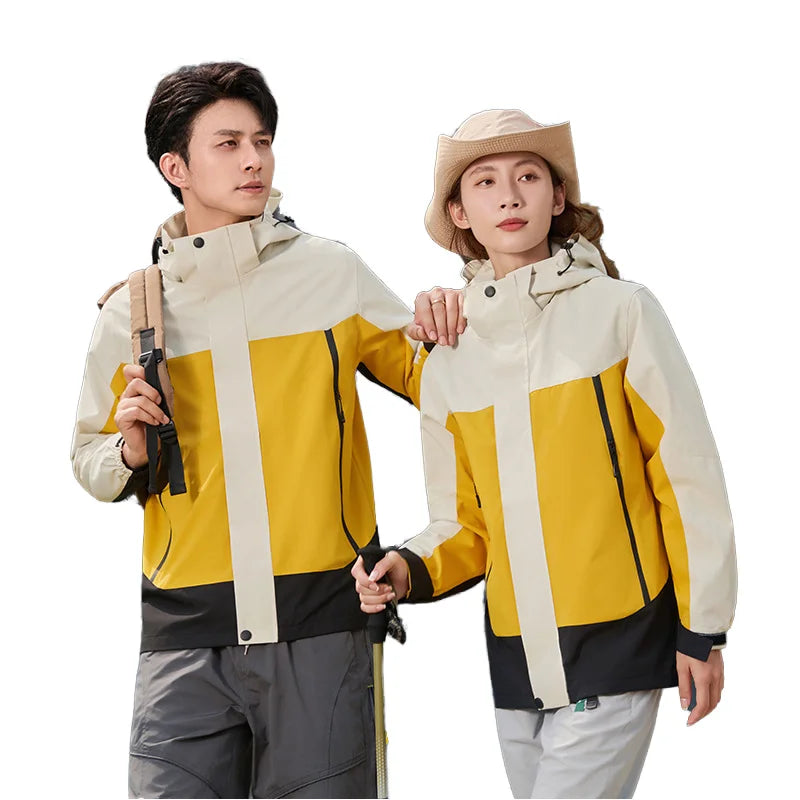 High Quality Men's Sports Windbreaker Customized Logo Waterproof Outdoor Work Jacket with Front Logo Thin Style Hood Wholesale