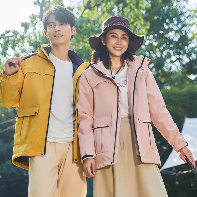 Women's and Men's Winter Fleece Jackets Hooded Warm Coats Sport Outdoor Fleece Jacket Coats