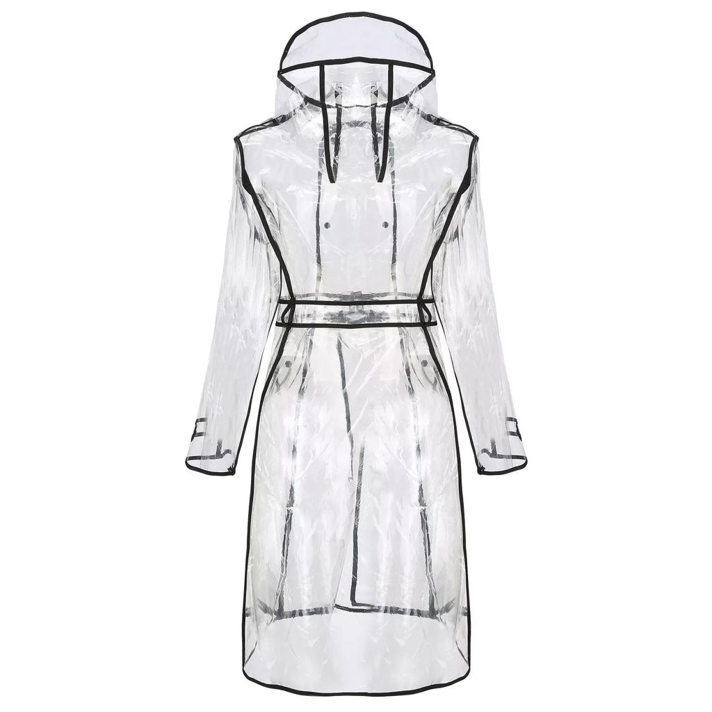 Custom Logo Printing Promotion Gift EVA Raincoat,Waterproof Transparent Clear Long Adult Raincoats Unisex Cheap Outdoor Jackets