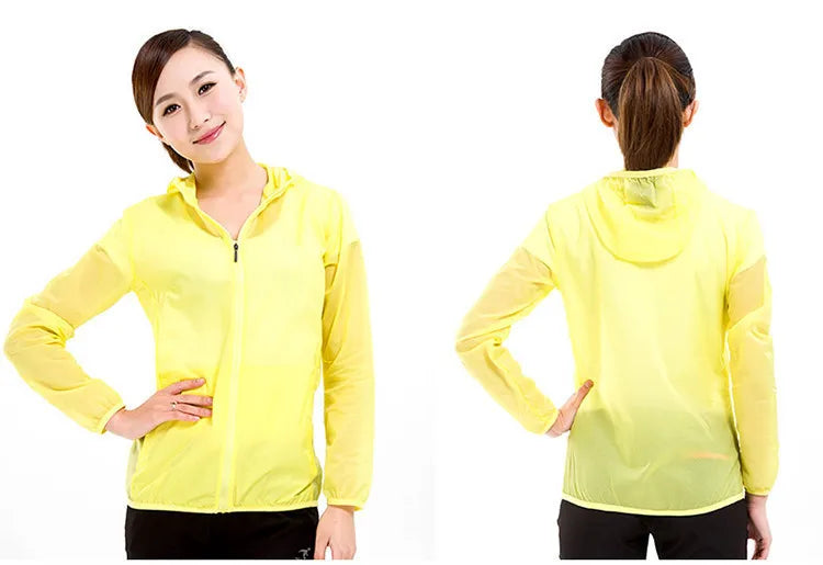 Women's Waterproof Rain Jacket  Outdoor Lightweight Raincoat Hiking Windbreaker  Jacket for Men Women Adult Blue Green Yellow