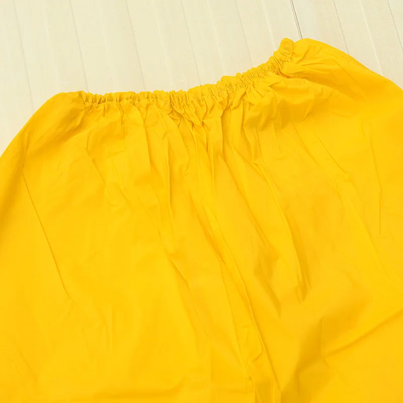 Factory Wholesale  Two Pieces PVC Polyester Rain Coat Water Proof Windproof Custom logo Adult Men Rain Suit