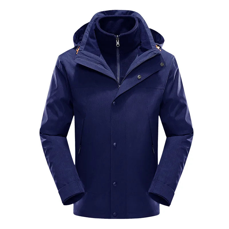 High-End Two-Piece Detachable Fleece Liner Three-In-One Outdoor Cold-Proof Clothing for Warm Group Hunting Adventures