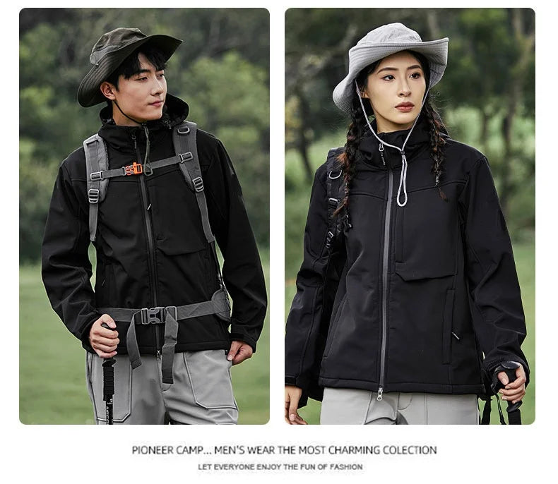 Men's Lightweight Stand Rain Jacket for Autumn Spring Breathable Hard Shell Coat Windproof 3D Embroidery Logo Zipper Outdoor