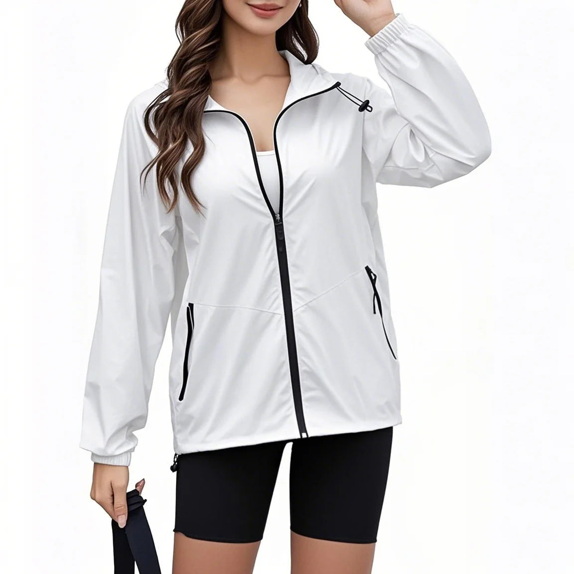 Women's Lightweight Waterproof Rain Jacket Raincoat for Summer Golf Jacket  Outdoor Adventures Walking Hiking Travel Windbreaker