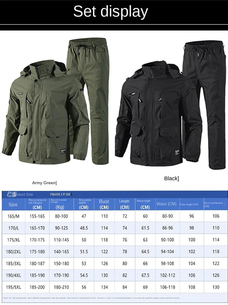 Autumn Jacket Men's Outdoor Casual Work Clothes Labor Protection Windproof Wear-resistant Dirt-resistant Jacket