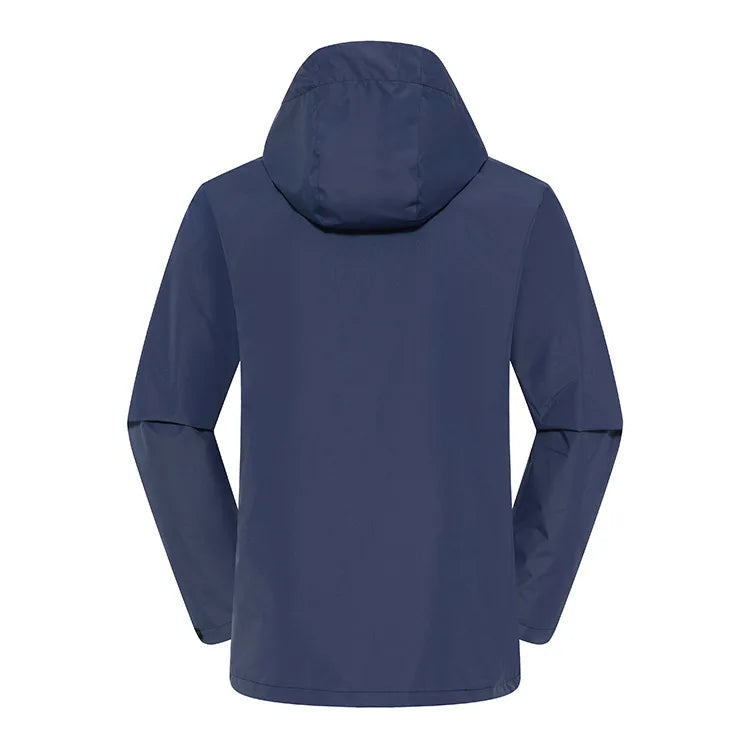 Lightweight Polyester Running Windbreak Rain Jacket for Adults for Outdoor Activities Like Hiking and Travel