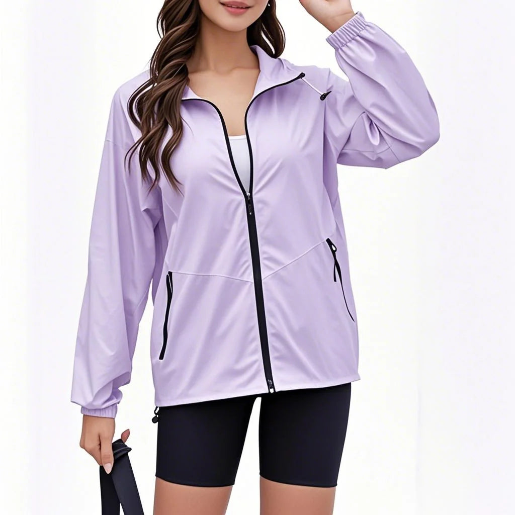 Women's Lightweight Waterproof Rain Jacket Raincoat for Summer Golf Jacket  Outdoor Adventures Walking Hiking Travel Windbreaker