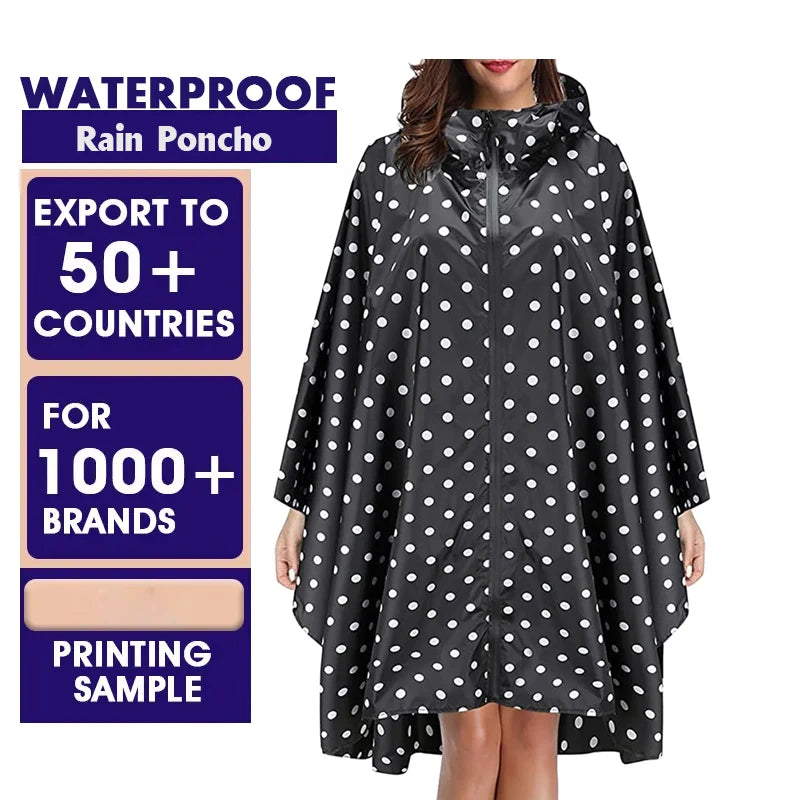 Raincoat Women Lightweight Waterproof Rain Jackets Women Outdoor Windbreaker Rain Jacket Coat Hooded for Adults With Pockets