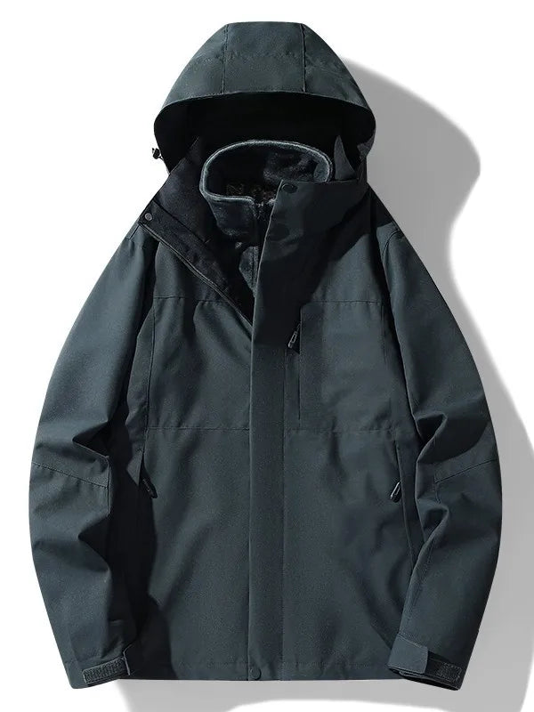 Autumn Spring Unisex Eco-Friendly 100% Polyester Windproof Waterproof Breathable Casual Jacket Zipper Closure Solid Pattern