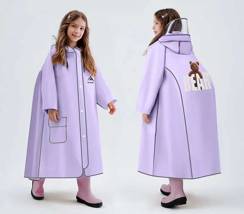 Single-Person Reusable Eco-friendly Waterproof EVA for Children's Raincoat for Travel Outdoor Use Motorcycle/Electromobile