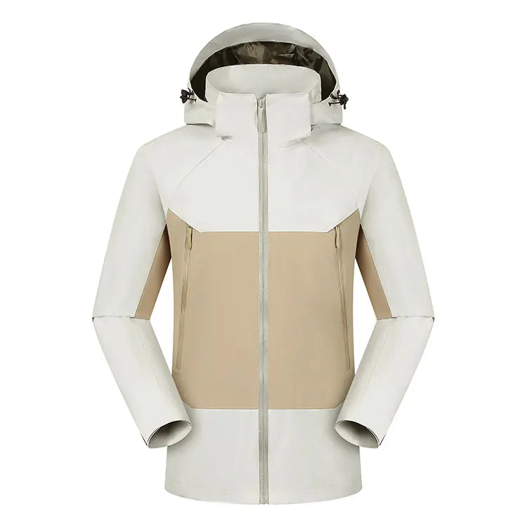 High Quality Men's Sports Windbreaker Customized Logo Waterproof Outdoor Work Jacket with Front Logo Thin Style Hood Wholesale