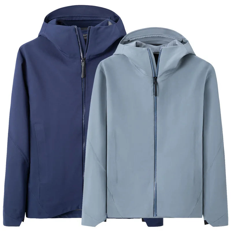 High-end Single-Layer Assault Suit Zipper Soft Shell Jacket Unisex Winter Waterproof Windproof 100% Polyester Lined Ski