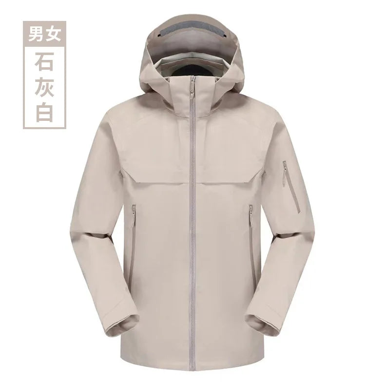 Full-Pressure Glue Hooded Windbreaker Jacket for Spring Autumn Single-Layer Assault Breathable Thin Full Pressure