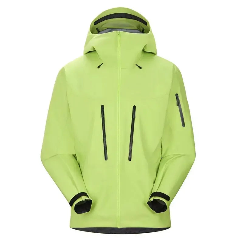 Wholesale Polyester Outdoor Windbreaker Jacket Breathable Men's Rain Coats Custom Printed Windproof Hooded Rain Jacket for Men