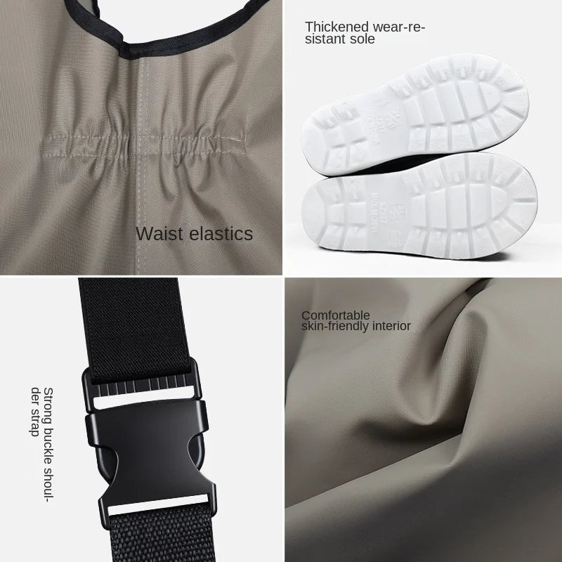 Wholesale Sinerfish Breathable IPX-5 Waterproof Nylon One-Piece Wading Suit for Children's Outdoor Water Activities