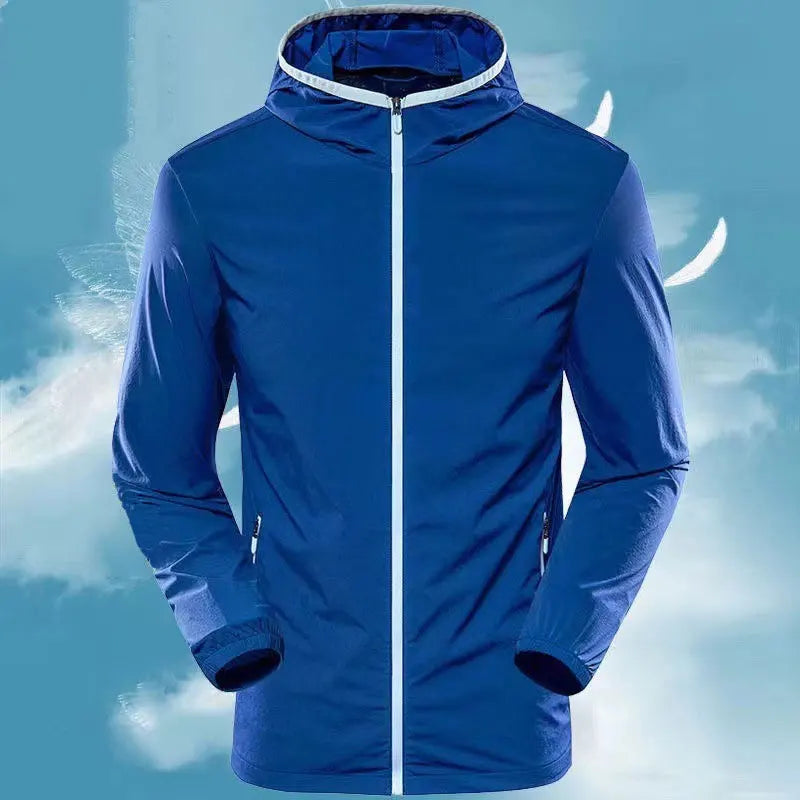 OEM/ODM Custom Waterproof Rain Windcheater Track High Quality Full Zip Softshell Windbreaker Men
