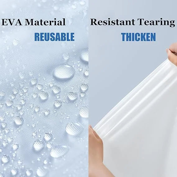 OEM Waterproof EVA Raincoat Poncho for Adults Reusable Windproof Packable Rain Jackets With Hood Drawstring Rainwear Men Women