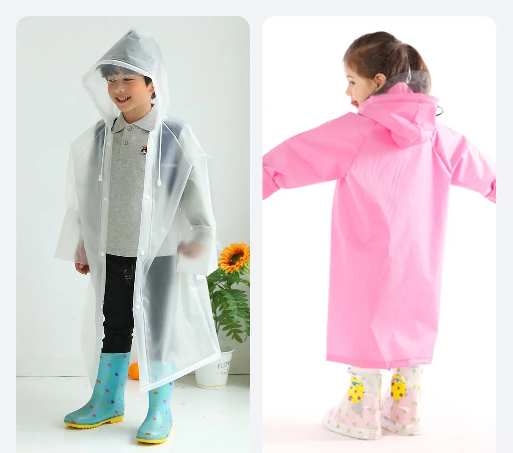 Fashionable EVA Waterproof Rain for for Boys Girls Children-Simple Design for Outdoor Camping & Tour Rainy Days