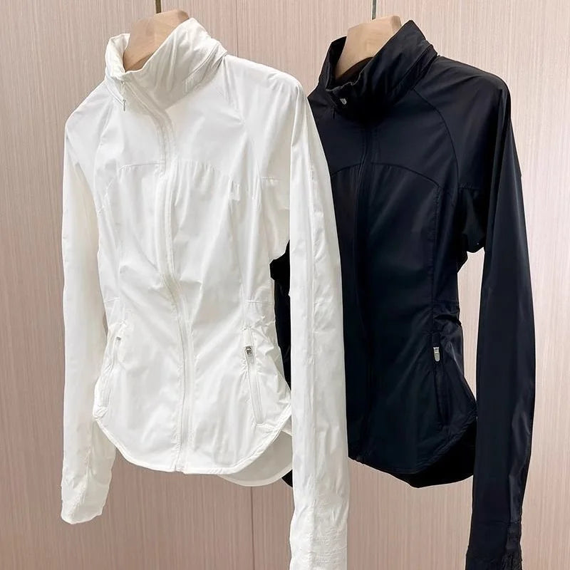 Women's Slim-Fit Summer UV Protection Coat With Hood Korean Style New Fashionable Outdoor Sunshade Jacket Trendy Dry Clothes