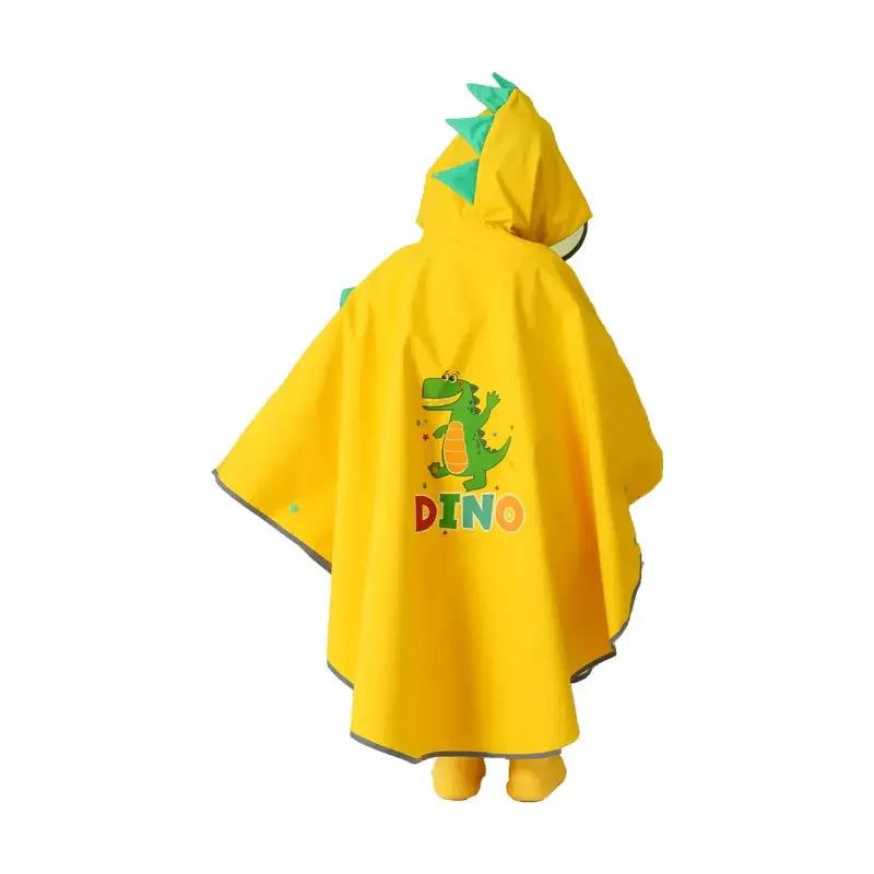 Wholesale Cute Cartoon Pattern TikTok Waterproof EVA Rain Cape for Girls Kids Customizable Color Tour Travel