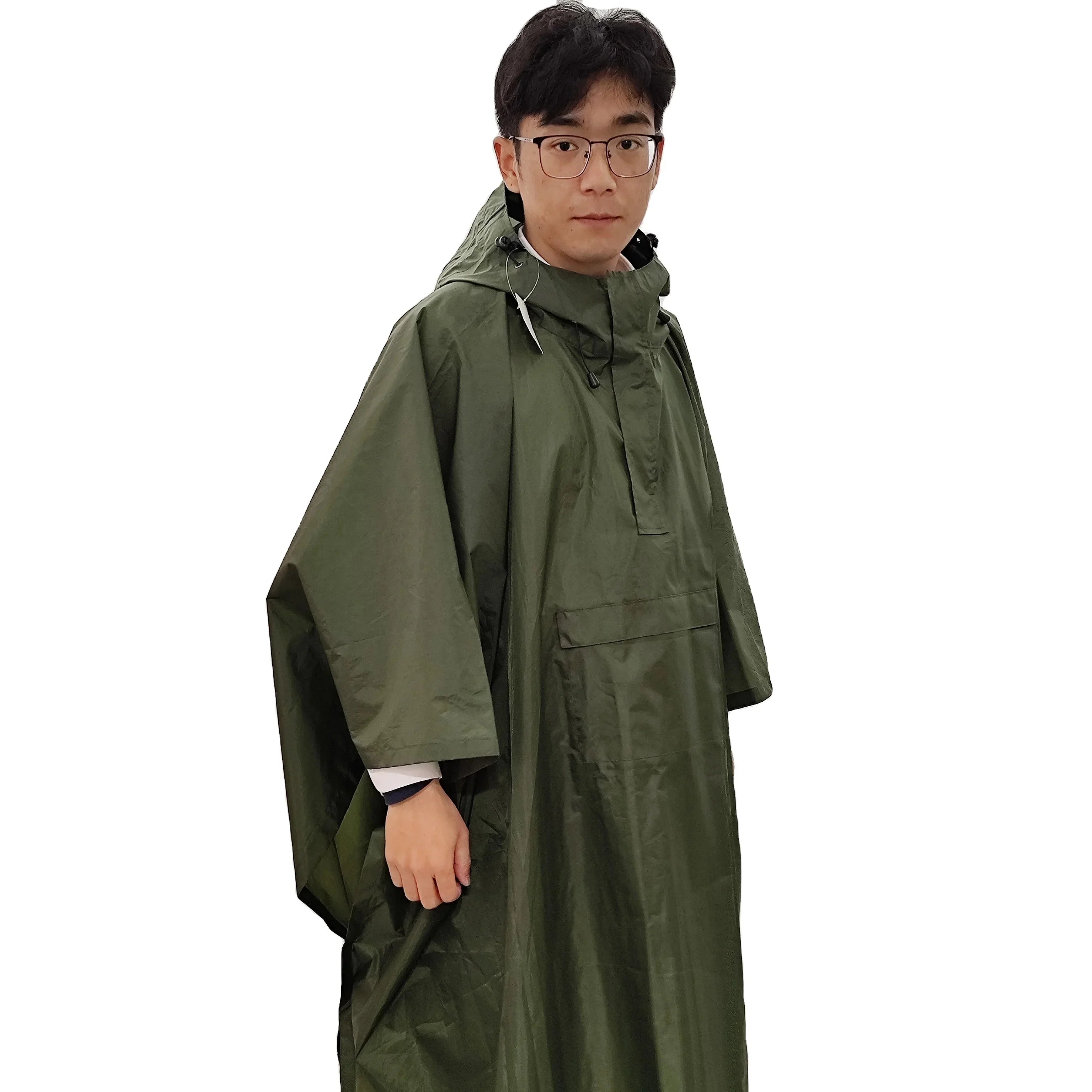 Use on Rainy Aumbrella Days Raincoat Fashionable Rain Gear Poncho New for Outdoor Travel Waterproof PVC Style Ecumbrellaly Adult