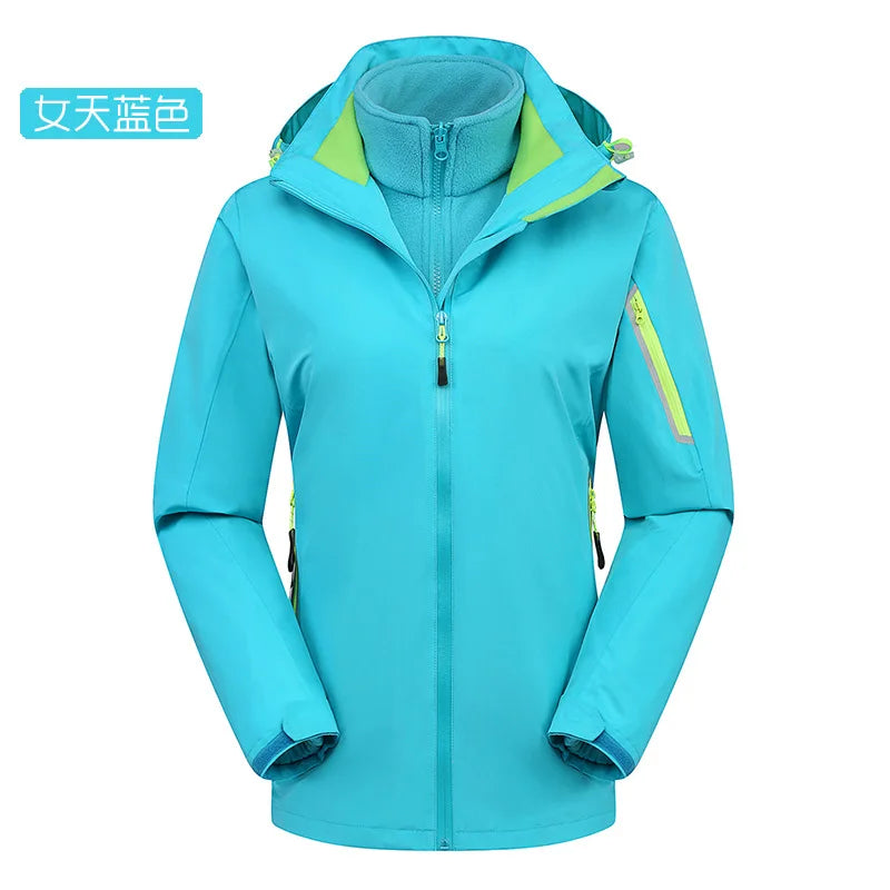 High-End Two-Piece Three-In-One Detachable Assault Clothing for Men Women Windproof Rainproof Breathable Autumn Fashion for