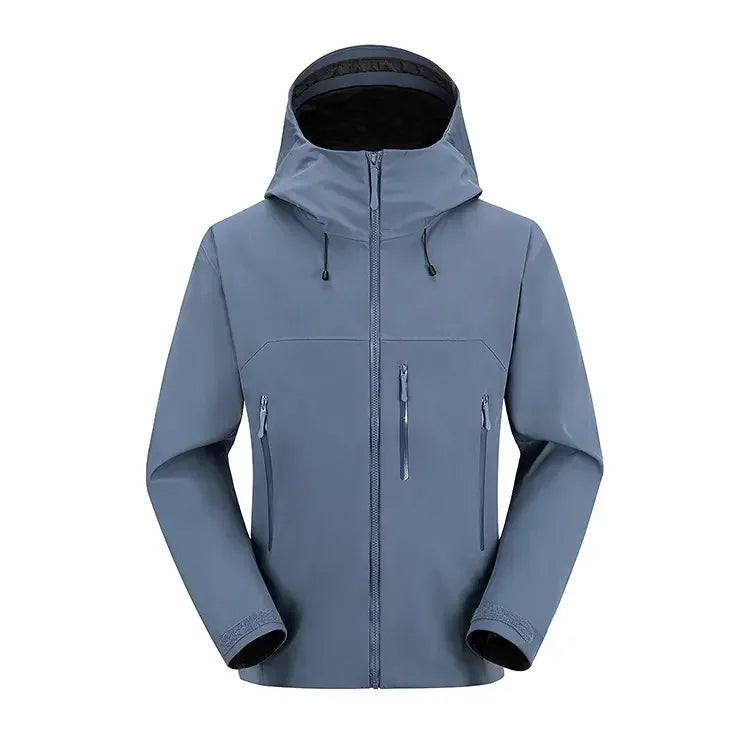 New Outdoor Jacket Custom Logo Waterproof Windbreaker Jackets Plus Size Tracksuit Jacket Hunting Hiking Mountain Raincoat Coat