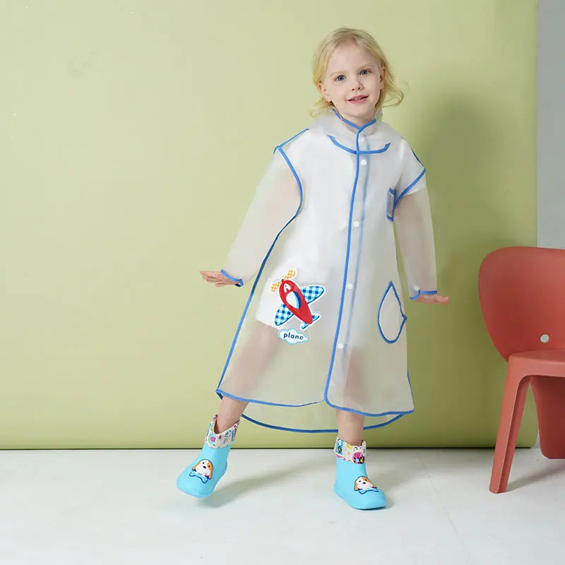 High Quality Kids Waterproof Poncho Raincoat New Style Factory Supply Portable and Reusable With Healthy Cartoon Print
