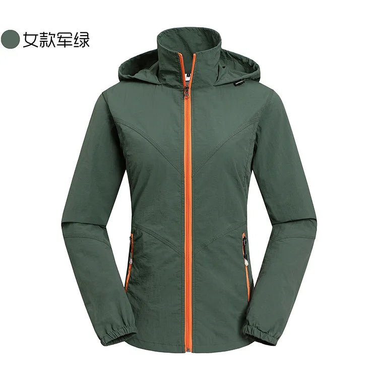 Outdoor Coated Stand Collar Zipper Quick-drying Breathable Motorcycle Jacket Unisex Summer Long Sleeve Loose Fit 100% Polyester