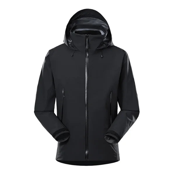 Lightweight Raincoat Waterproof Jacket Windproof Waterproof Rain Jacket Hooded Hiking Climbing Outdoor Black Winter Jacket Thin