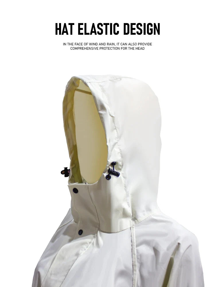 Senior Casual Trench Raincoat Waterproof Loose Knee-Length French Bat Sleeve Design Waterproof Poncho Rain Wear