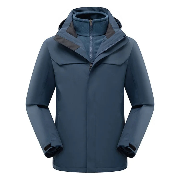 High End Outdoor Assault Suit Men Women Two-piece Set Three in One With Thick Fleece Warm Jacket Mountaineering Cloth Raincoat