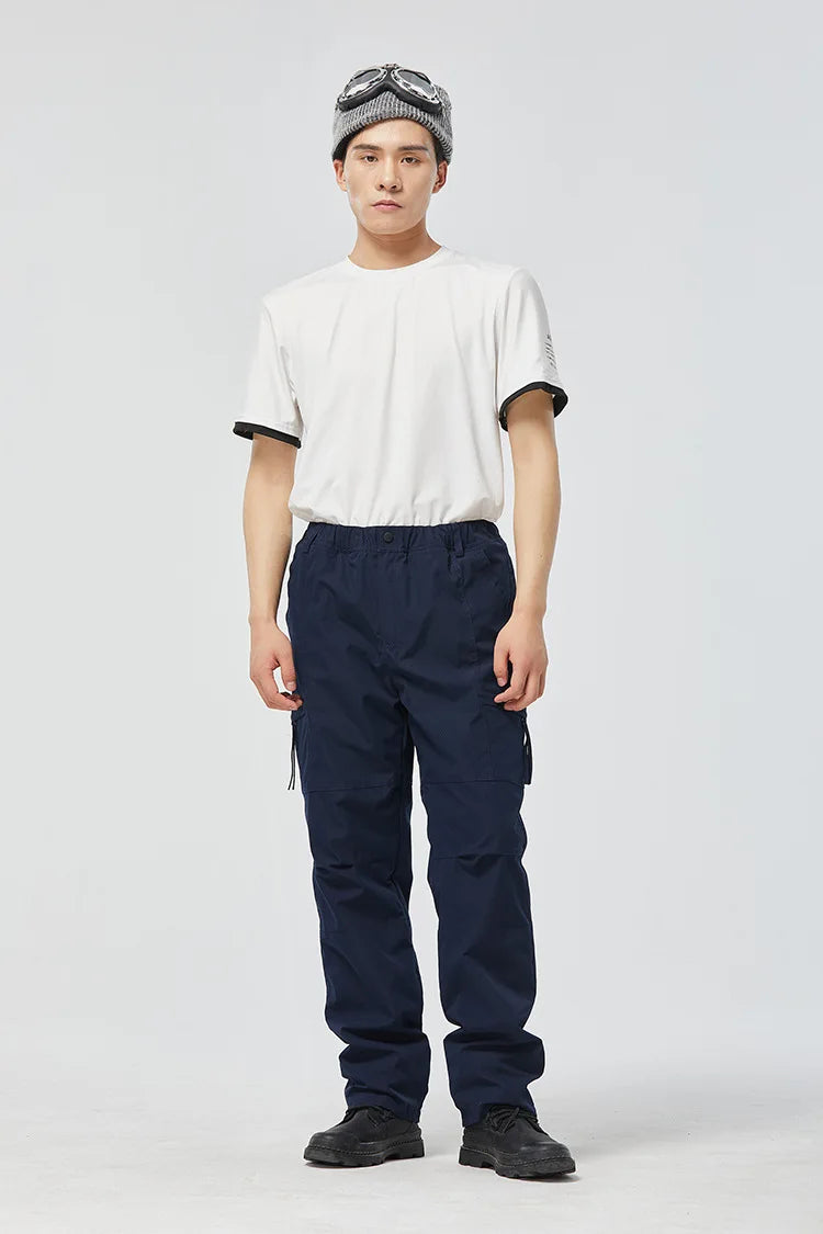 Outdoor Sports Autumn Winter Fleece Pants Two-piece Set Detachable Men's Women's Hiking Warm Assault Rainproof Windproof Pants