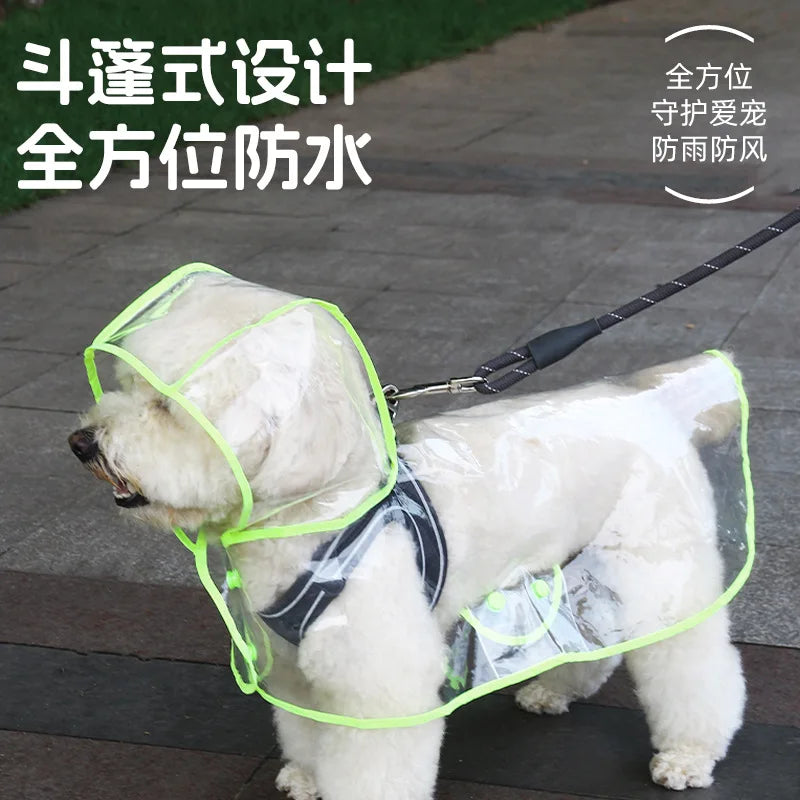 High Quality Factory Waterproof Windproof Reflective EVA Children Pet Rain Coat Single-Person Outdoor Travel Rainwear for Rainy