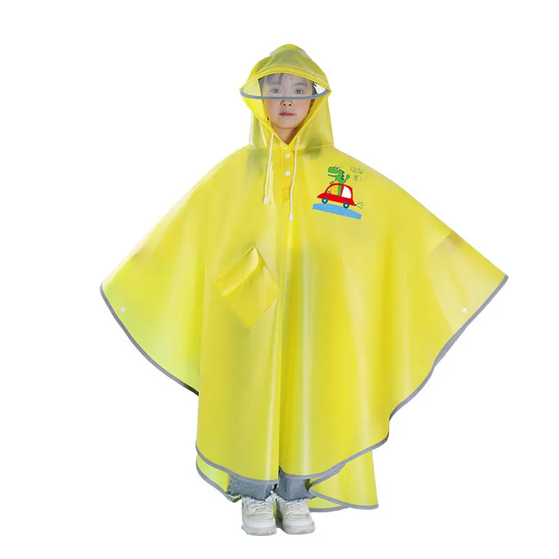 Rainproof Waterproof EVA Custom Raincoat Kids Poncho New Design Adorable Baby Cartoon for School Camp Travel Universal RAINWEAR