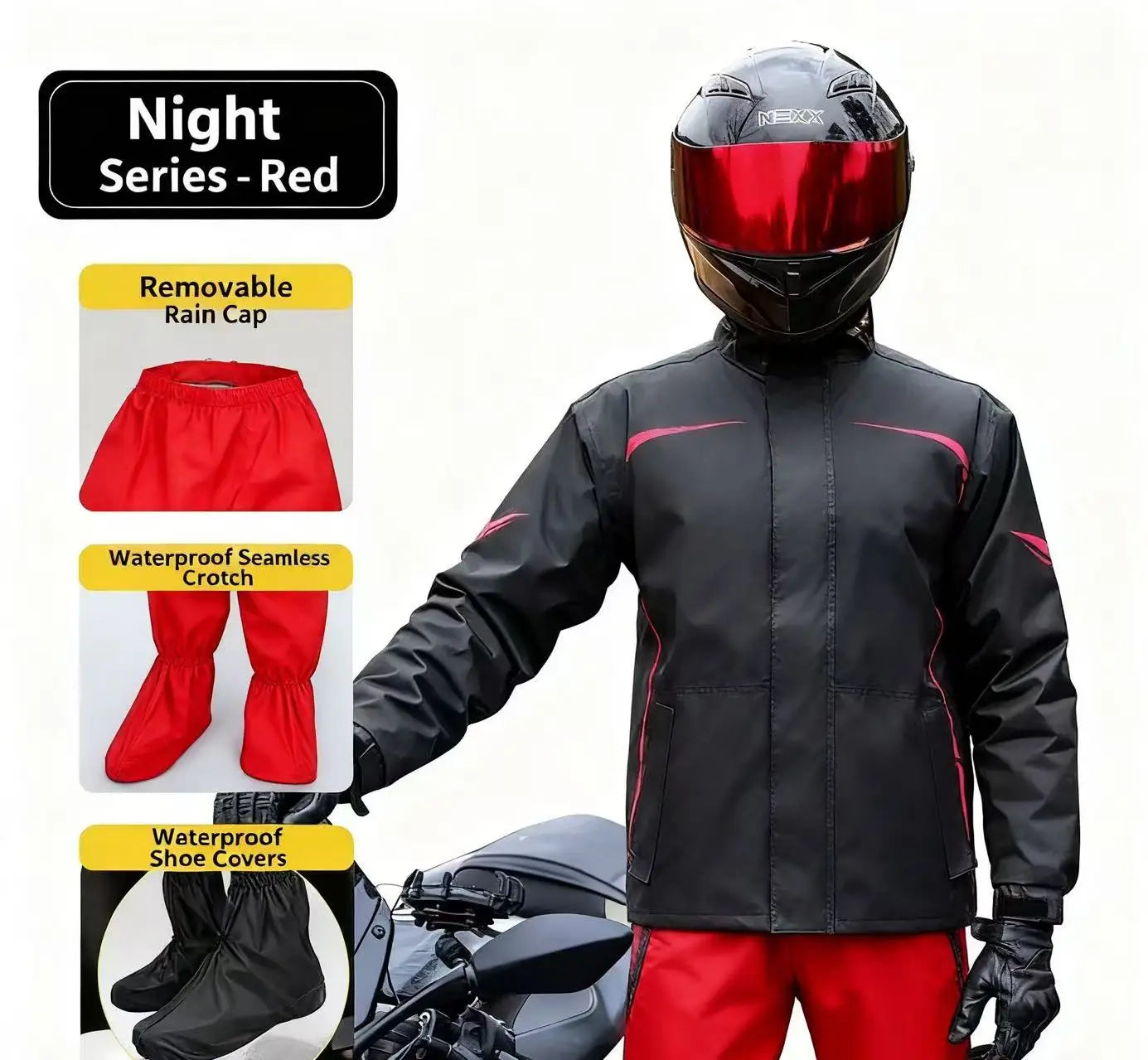 Hot Selling Waterproof & Windproof Rain Suits Reflective Coats for Outdoor Travel & Tour Activities