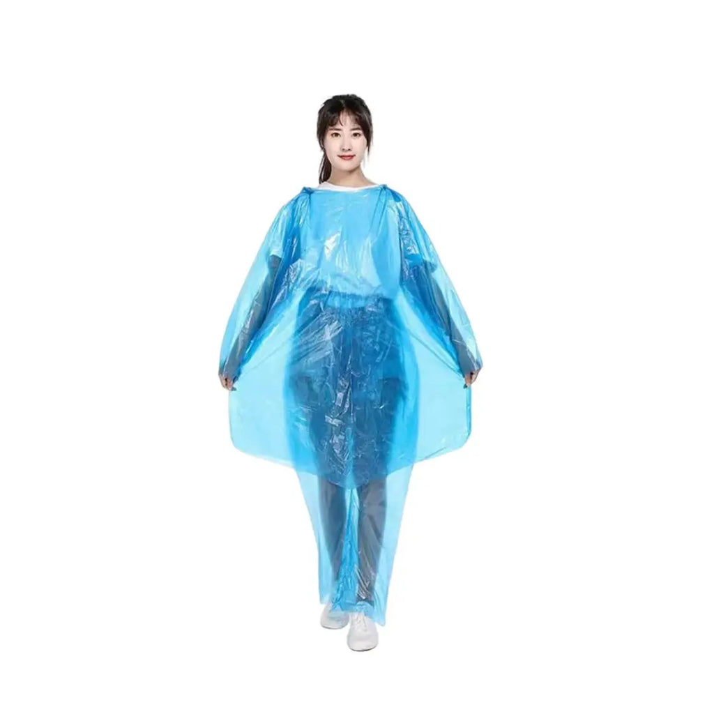 High Disposable PE Raincoat Suit Transparent Plastic Poncho Windproof Waterproof Features XXL XL XXXL 4XL Tours Girls EVA One